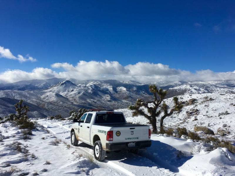 DPR truck in the snow
